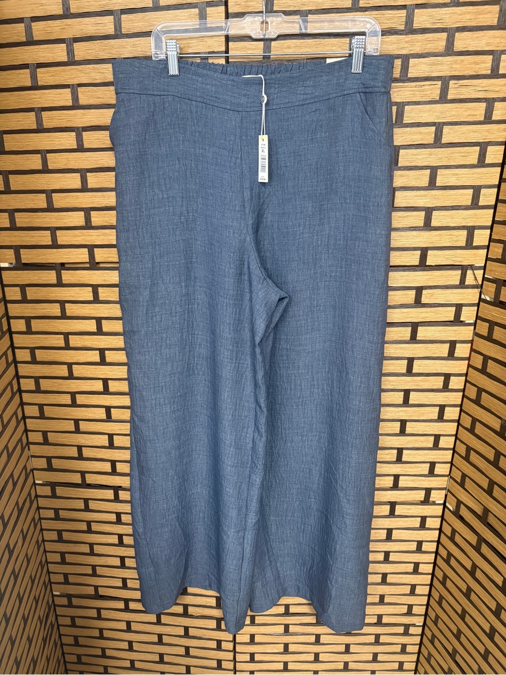 Max studio blue wide leg trousers size XL